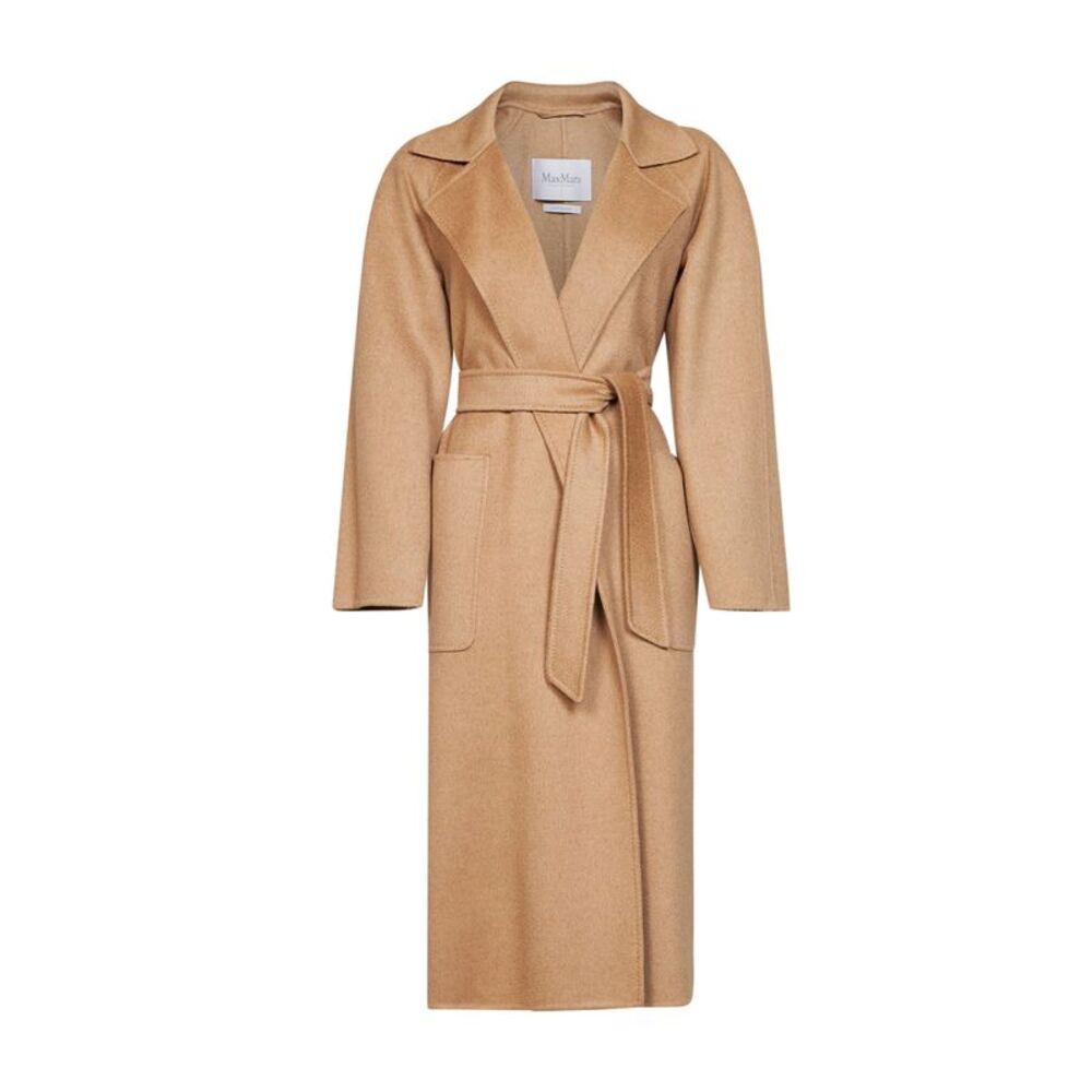 Max Mara Women Camel Ready Icon Coat Belted Coat